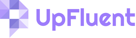 UpFluent's dark logo